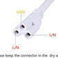 Power Cable w/ Switch for T8/T5 Integrated LED Tube Lights (10PCS)