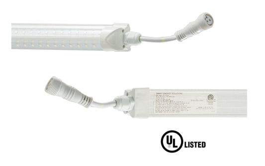 Cooler Light 6FT 40W 6500K Clear With Cable 25Pcs